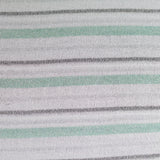 White Horizontal-Stripe Chunky Knit, Poly-Viscose