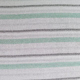 White Horizontal-Stripe Chunky Knit, Poly-Viscose — texture