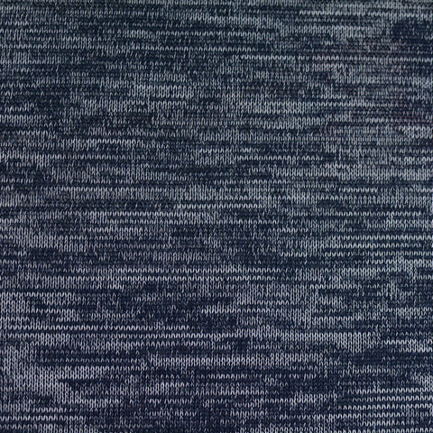 Navy Marl Knit, Poly-Viscose