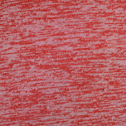Yarn-Dyed Polyester Viscose Stretch Chunky Knit Fabric, 135 gsm, 170 cm — Red, ref EF-5113