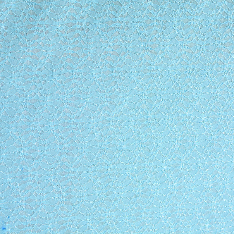 Polyester Stretch Knit Fabric, 90 gsm, 155 cm — Blue