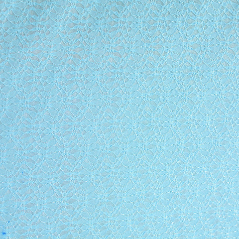 Polyester Stretch Knit Fabric, 90 gsm, 155 cm — Blue
