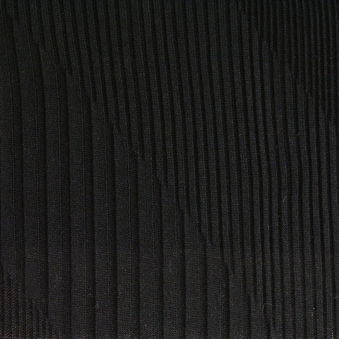 100% Polyester Chunky Knit Fabric, 156 gsm, 158 cm — Black