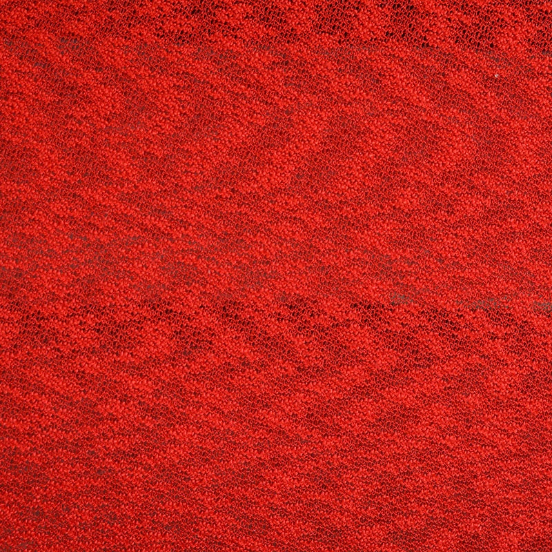 Jacquard 100% Polyester Knit Fabric, 134 gsm, 170 cm — Red