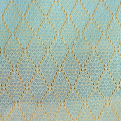 Light Blue Diamond Jacquard, Poly-Cotton