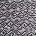 Black Geometric-Diamond Chunky Knit, Polyester, 223 gsm