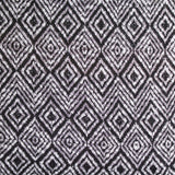 Black Geometric-Diamond Chunky Knit, Polyester