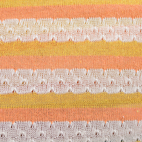 Yellow Stripes Knit, Poly-Cotton