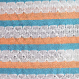 Polyester Cotton Blend Stretch Chunky Knit Fabric, 260 gsm, 160 cm — Orange