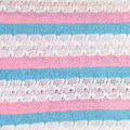 Polyester Cotton Blend Stretch Chunky Knit Fabric, 260 gsm, 160 cm — White