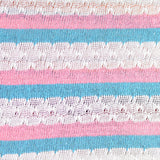 Polyester Cotton Blend Stretch Chunky Knit Fabric, 260 gsm, 160 cm — White
