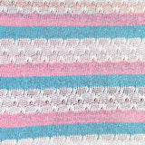 Polyester Cotton Blend Stretch Chunky Knit Fabric, 260 gsm, 160 cm — White — texture