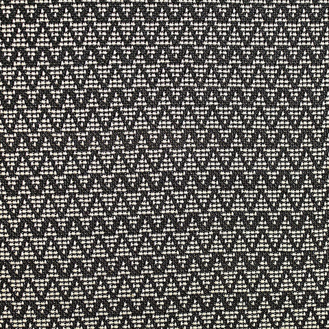 Off-White Geometric-Triangle Jacquard, Polyester