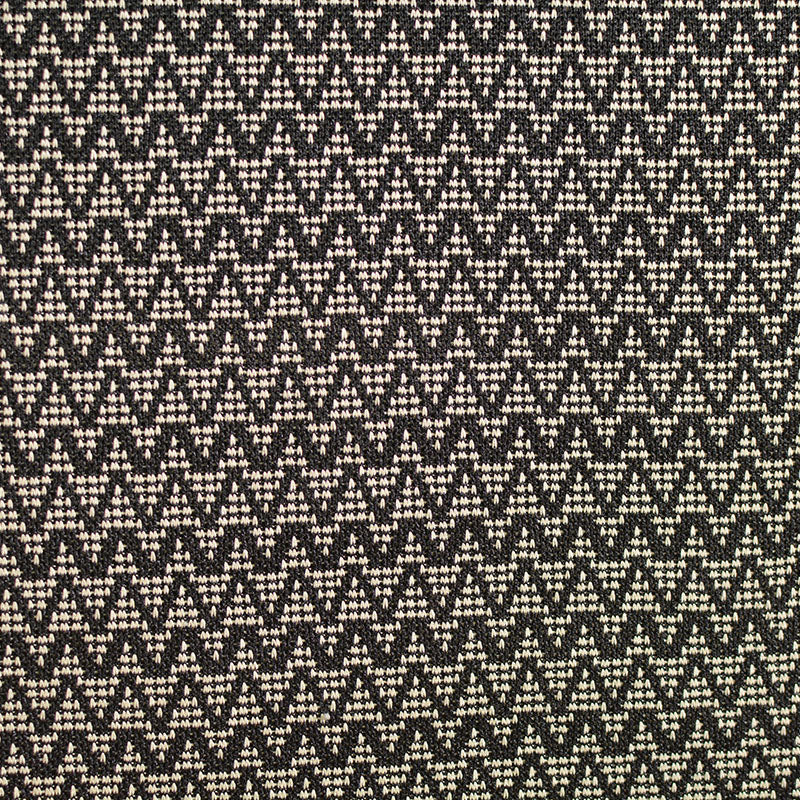 Off-White Geometric-Triangle Jacquard, Polyester