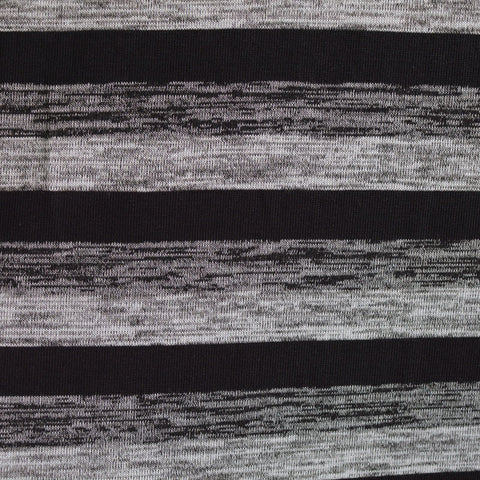Black Horizontal-Stripe Jacquard, Polyester, 374 gsm