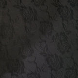 Black Floral Jacquard, Polyester