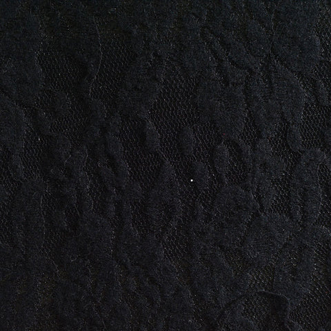 Black Tone-on-Tone Jacquard, Poly-Cotton, 274 gsm