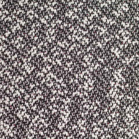 Black Geometric Jacquard, Cotton-Poly, 203 gsm