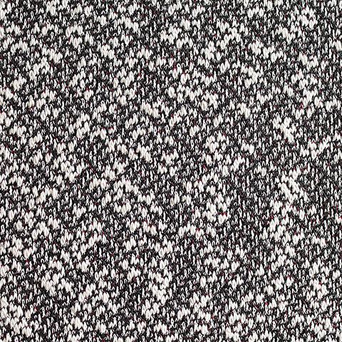 Black Geometric Jacquard, Cotton-Poly, 203 gsm
