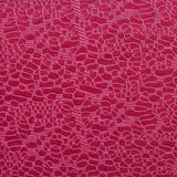Fuchsia Openwork Jersey Knit, Polyester — texture