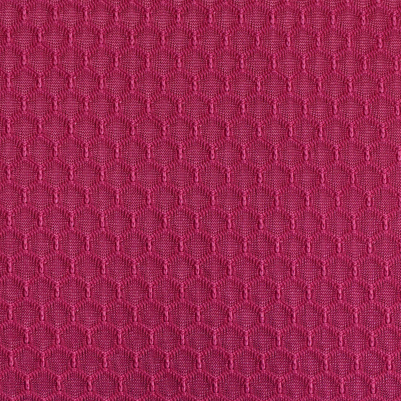 Magenta Tone-on-Tone Diamond Jersey Knit, Polyester