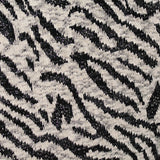 Black Animal Print Chunky Knit, Polyester