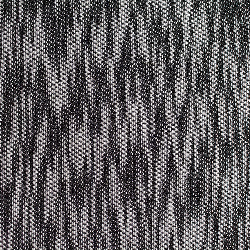 Jacquard Slub Polyester Cotton Stretch Chunky Knit Fabric, 188 gsm, 170 cm — Grey