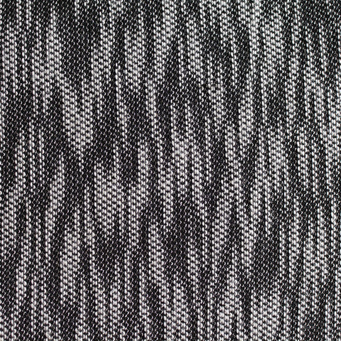 Jacquard Slub Polyester Cotton Stretch Chunky Knit Fabric, 188 gsm, 170 cm — Grey