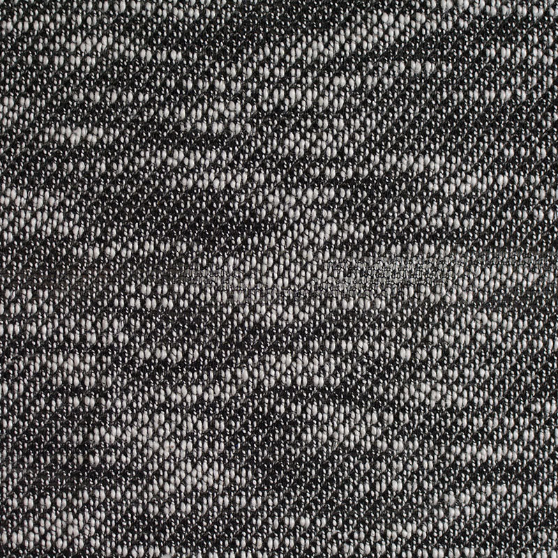 Black Marl French Terry, Cotton-Poly, 199 gsm