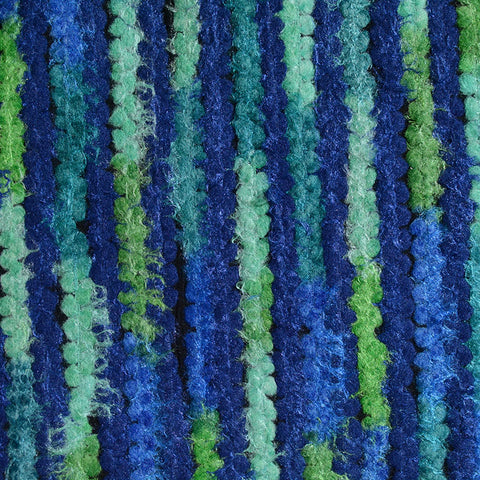 Blue Vertical-Stripe Poplin, Cotton, 355 gsm