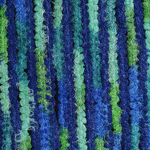 Blue Vertical-Stripe Poplin, Cotton, 355 gsm