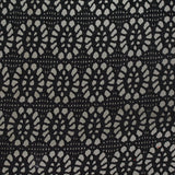 Black Openwork Jacquard, Cotton-Poly