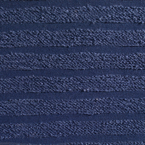 Navy Horizontal-Stripe Jacquard, Cotton, 212 gsm