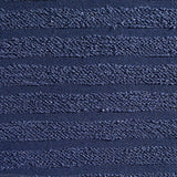 Navy Horizontal-Stripe Jacquard, Cotton — texture