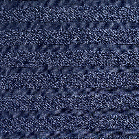 Navy Horizontal-Stripe Jacquard, Cotton, 212 gsm