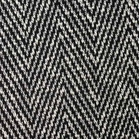 Black Chevron Chunky Knit, Poly-Cotton