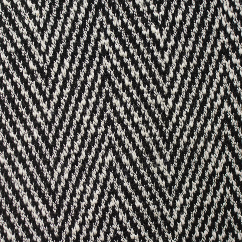 Black Chevron Chunky Knit, Poly-Cotton