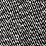 Black Chevron Chunky Knit, Poly-Cotton
