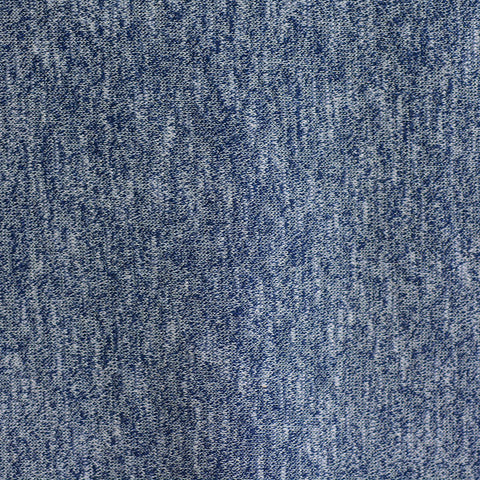 Blue Marl Chunky Knit, Cotton-Poly, 140 gsm