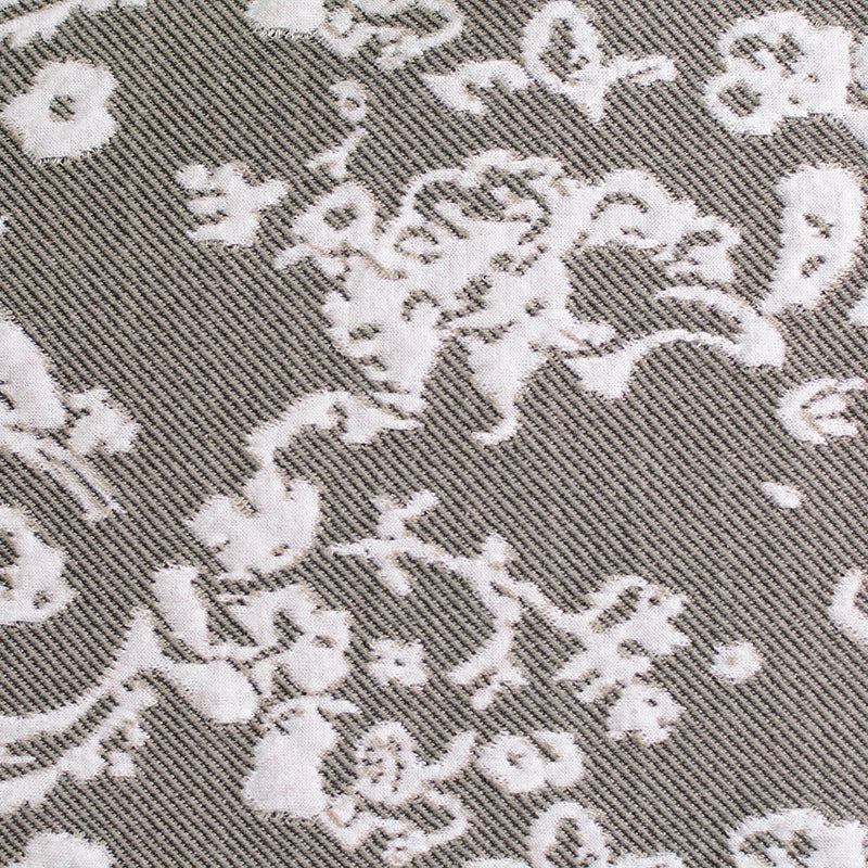 White Abstract Jacquard, Polyester