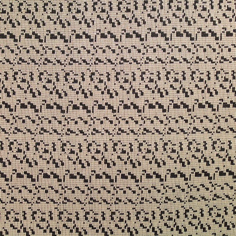 Dark Brown Abstract Chunky Knit, Polyester