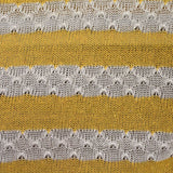 Yellow Horizontal-Stripe Knit, Poly-Cotton