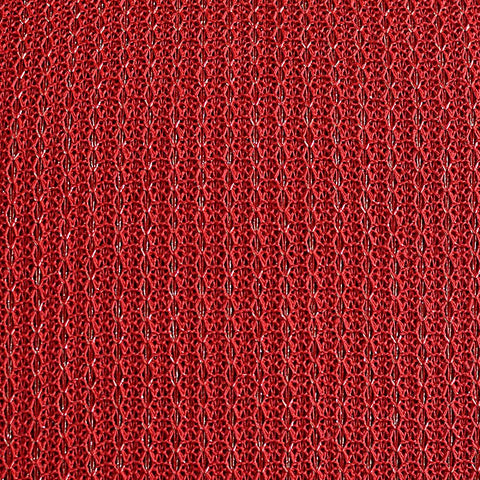 Red Geometric-Lattice Jacquard