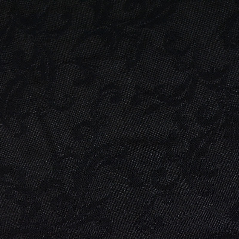 Black Ornate-Scroll Jacquard, Polyester