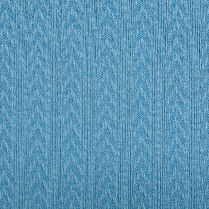 Blue Tone-on-Tone Chevron Jersey Knit, Polyester