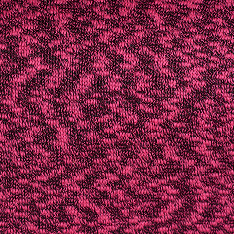 Bright Pink Marl Knit, Cotton-Poly