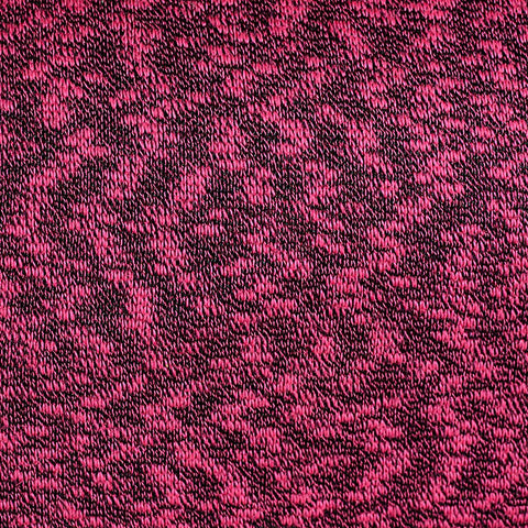 Bright Pink Marl Knit, Cotton-Poly