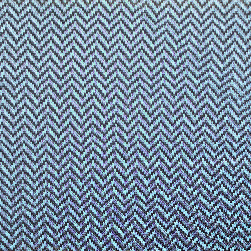 Light Blue Chevron Chunky Knit, Nylon-Poly