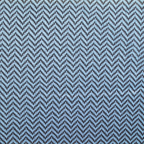 Light Blue Chevron Chunky Knit, Nylon-Poly