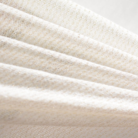 Cream Marl Jersey Knit, Poly-Viscose, 120 gsm